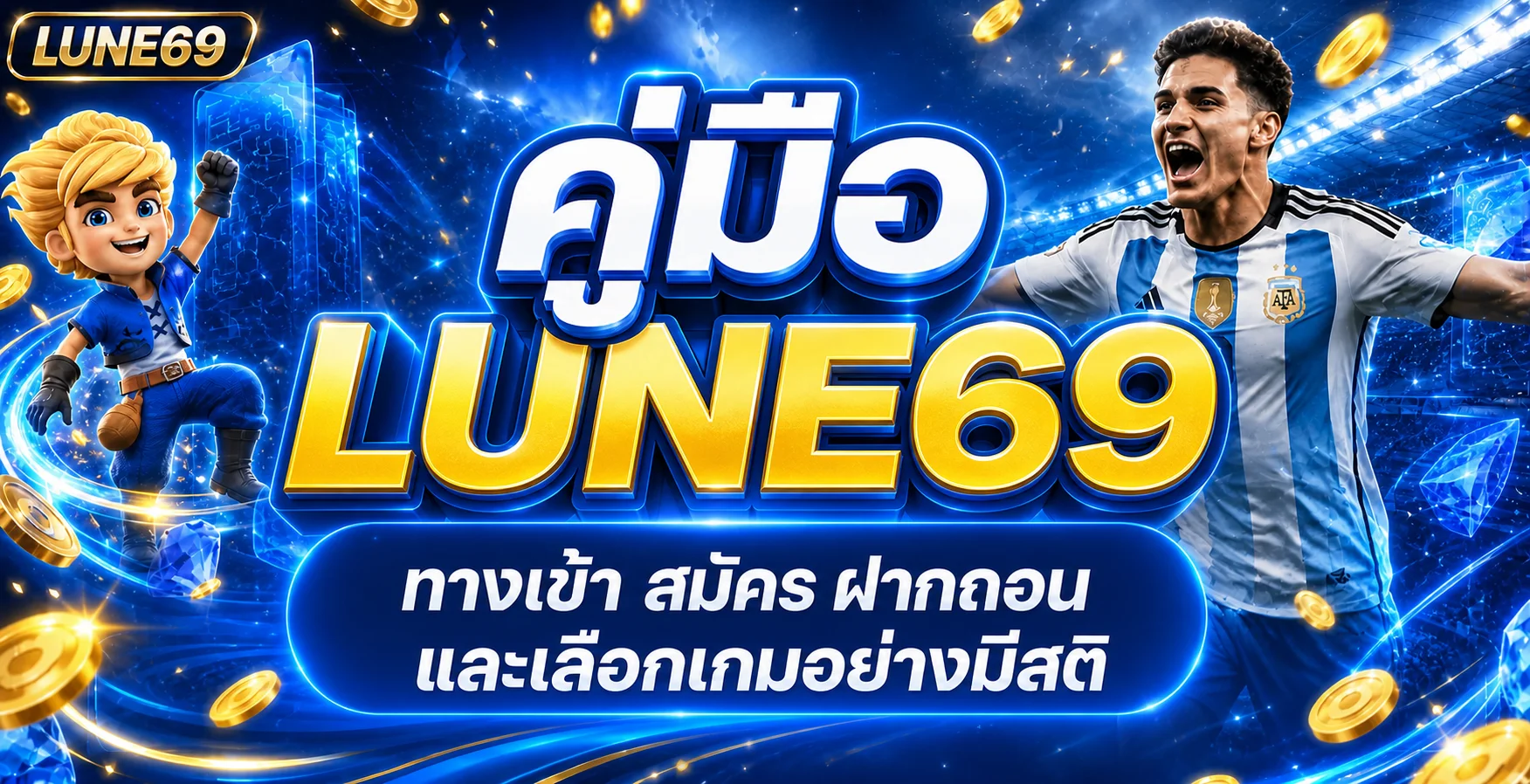 LUNE69 คู่มือทางเข้า สมัคร ฝากถอน สล็อต หวย